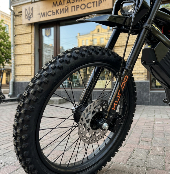 New Электрический Off-Road велосипед KUGOO Wish 02 Pro 2026 2500W 60V 27Ah Black &mdash; мощный внедорожный электровелосипед с колесами 19"/17", гидравлической подвеской и Li-Ion аккумулятором Wish-02 фото