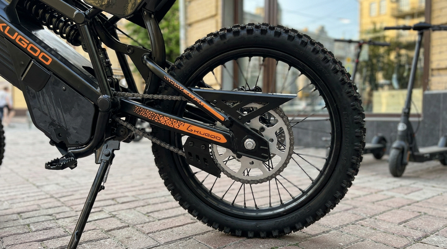 New Электрический Off-Road велосипед KUGOO Wish 02 Pro 2026 2500W 60V 27Ah Black &mdash; мощный внедорожный электровелосипед с колесами 19"/17", гидравлической подвеской и Li-Ion аккумулятором Wish-02 фото