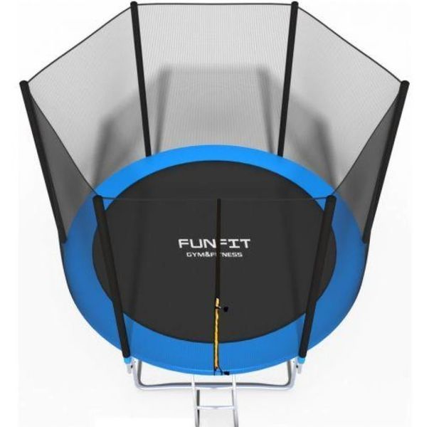 Батут FunFit 252 см з захисною сіткою та драбиною bt-252ft фото