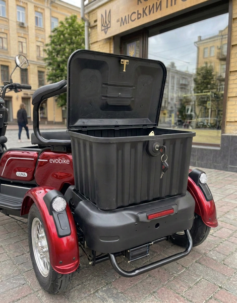 Електровелосипед EVOBIKE Luna TRIO 1200W 60V Червоний &ndash; Триколісний електротранспорт для міста та дачі Luna2 фото
