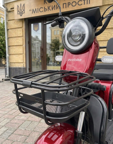 Електровелосипед EVOBIKE Luna TRIO 1200W 60V Червоний &ndash; Триколісний електротранспорт для міста та дачі Luna2 фото