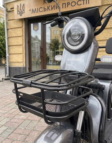Електровелосипед EVOBIKE Luna TRIO 1200W 60V Сірий - Триколісний електротранспорт для міста та дачі Luna3 фото