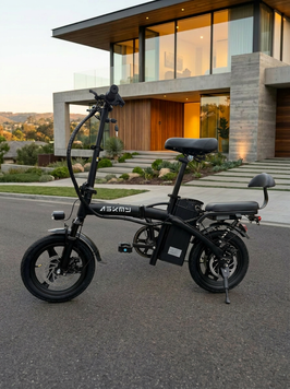 Електровелосипед ASKMY U15 Max 2026 Року (48V 600W 15Ah )| складний з подвійною амортизацією, додатковим сидінням Еasku15 фото
