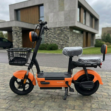 Электровелосипед EVOBIKE Nova MINI 600W 48V 12Ah 2026 с Корзиной и Сидением Оранжевый MINI5 фото