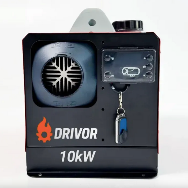 Автономний дизельний обігрівач (Webasto) Drivor 10 кВт (12В/24В/220В) з LCD-дисплеєм та пультом ДК 006008788-76677 фото