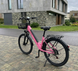 EVOBIKE Vivo N1 2026 &mdash; городской электровелосипед 600W, батарея 48V 13Ah, 26", LED-дисплей, корзина, розовый N4 фото 4