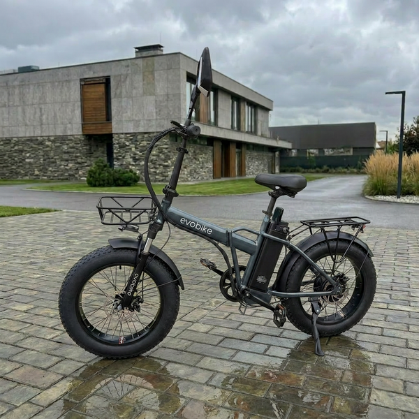 НОВИНКА 2026! Електровелосипед|Фетбайк| EVOBIKE Storm V8s 18Ah 1000W Сірий  1ORS фото