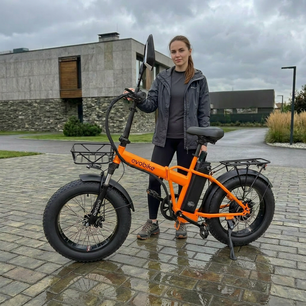 НОВИНКА 2026! Електровелосипед|Фетбайк| EVOBIKE Storm V8s 18Ah 1000W Помаранчевий 31ORS фото
